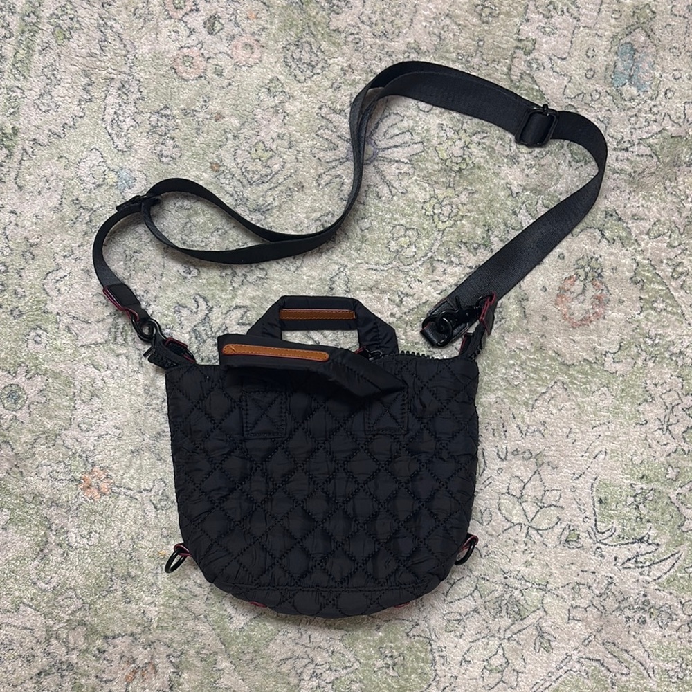 Black Quilted Crossbody Bag